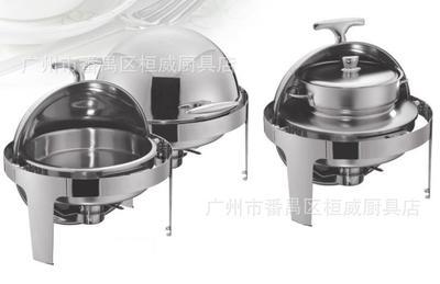 【豪華出口裝不銹鋼圓型直腳自助湯爐布菲爐 可電熱 酒店用品餐具】價格,廠家,圖片,其他酒店設備,廣州市番禺區桓威廚具店-
